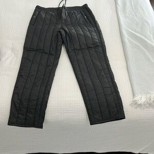Mens Todd Snyder puffer pants, size L